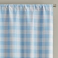 thumbnail image 5 of Your Zone Gingham Plaid Blackout Curtain Panel Pair, Set of 2, Light Blue, 37" W x 63" L, 5 of 6