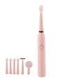 thumbnail image 3 of Cepillo de dientes recargable, cepillo de dientes eléctrico multifuncional, cepillo de dientes eléctrico suave para adultos, cepillo de dientes automático, apariencia llamativa, 3 of 5