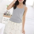 thumbnail image 3 of Zanarzt Dance Outfits for Girls Dance Tank Tops Racerback Camisole Undershirts Spaghetti Strap Camis Dance Clothes Tank Tops for Girls Grey,150, 3 of 3
