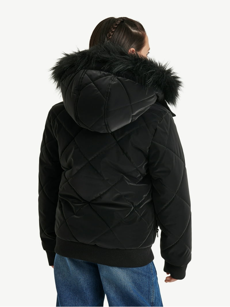 Justice Girl's Velvet Puffer Bomber, Sizes XS - XL - Walmart.com