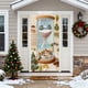 thumbnail image 5 of Cortina de puerta de Navidad - Decoración navideña estilo bordado de 35" x 72" para puerta principal, pared y fiesta, 5 of 6