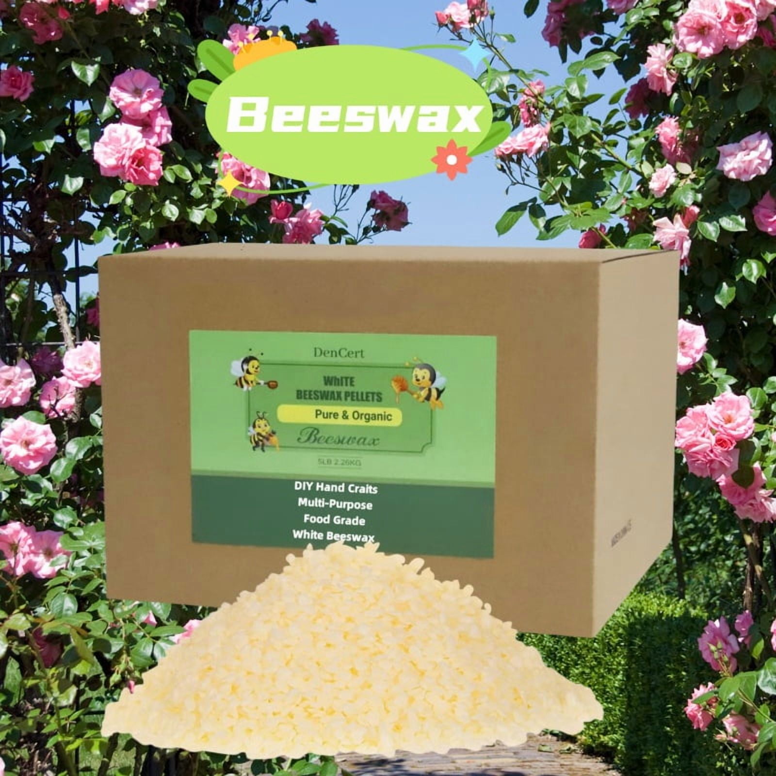 5LB beeswax granules, food grade beeswax, triple filtered beeswax granules, perfect for DIY projects, soap making supplies, for candle making, can be used as gifts