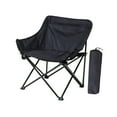 thumbnail image 4 of Silla plegable ligera de gran tamaño kusrkot con bolsa de transporte Asiento al aire libre Negro, 4 of 8