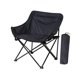 thumbnail image 4 of Silla plegable ligera para camping, taburete plegable extragrande con laterales Negro, 4 of 9