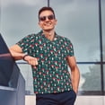 thumbnail image 4 of Balery Amanita Mushroom Camisa Polo de Hombre con Estampado, de Manga Corta y Tejido Medio, Camisa Tipo Golf Polo-X-Large, 4 of 6