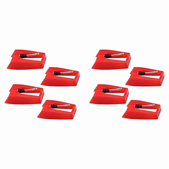 8 Pack Ruby Record Player Needle Turntable Stylus Replacement Gramophone Vinyl Record Player Stylus
