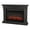 Gray, variant on Bowery Hill Traditional Solid Wood Electric Fireplace in Dark Walnut