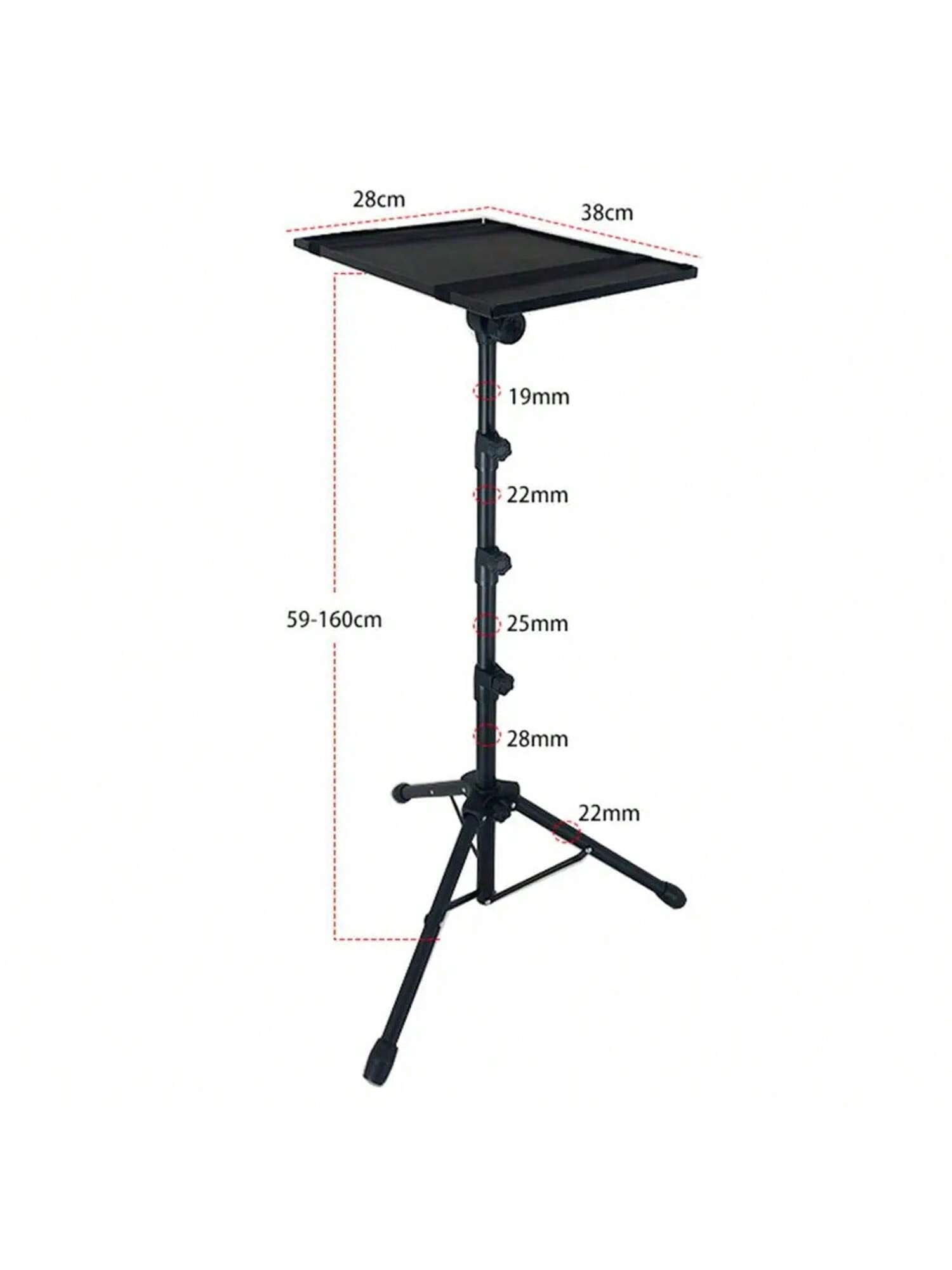 Projector Stand Tripod Laptop Stand With Adjustable Height 26 To 63 Inch Mobile Laptop Cart On Wheels With Phone Holder Floor Stand For Couch For Outdoor Movies
