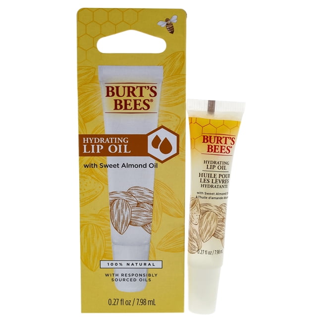Hydrating Lip Oil with Sweet Almond Oil by Burts Bees for Unisex 0.27