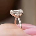 thumbnail image 2 of solitaire jewels 2.5CT Radiant Moissanite Hidden Halo Engagement Ring For Women, 18K Rose Gold, 2 of 4