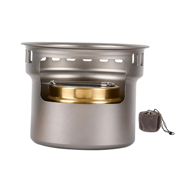 Estufa de Camping Shamjiam Mini Quemador de Alcohol a Prueba de Viento