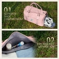 Gym Bag for Women Men, Travel Tote Bag Sport Gym Duffle Bag with Shoe
