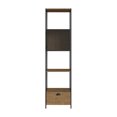 thumbnail image 1 of Librero ALTEREGO DESIGN Color Negro y Madera Personalizable Con 2 Compartimentos y 3 espacios Estructura Metálica de acero, 1 of 4