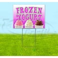 thumbnail image 1 of Frozen Yogurt (18" x 24") Yard Sign, Includes Metal Step Stake, 1 of 6