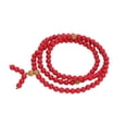 thumbnail image 3 of Pulsera de cinabrio natural de 8 mm con 108 cuentas rojas de Buda, pulsera elástica de oración, cadena de muñeca, 3 of 14