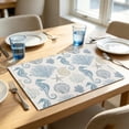 thumbnail image 4 of Coastal Placemats,Washable Table Mats for Kitchen Dining Seasonal Party Decor, 4 of 6