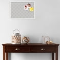 thumbnail image 3 of PinPix 24x16 Custom Cork Bulletin Board Diamond Modern Pattern Grey Poster Board Has a Fabric Style Canvas Finish, Framed in Diamond Modern Pattern Grey, by ArtToFrames (PinPix-1802), 3 of 5