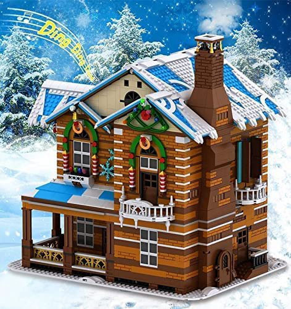 BuildMoc New Year Winter Christmas Gingerbread House Building