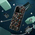 thumbnail image 4 of DistinctInk Hybrid (Acrylic / TPU) Clear Slim Fit Case for Apple iPhone 12 Pro (6.1" Screen) - "Vibrant Christian Cross Pattern on Black", 4 of 8