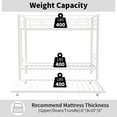 thumbnail image 2 of Twin Over Twin Bunk Bed with Trundle, Metal Space-Saving Design For Young Teens and Adults, Easy Assembly, K110, 2 of 9