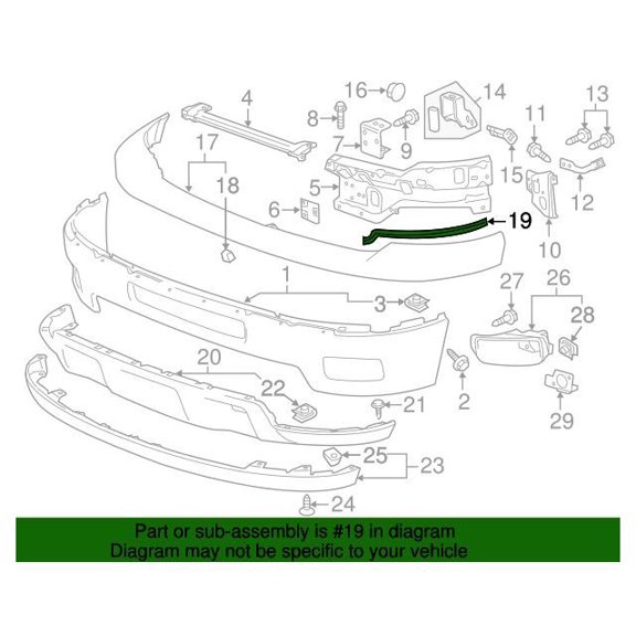 GM 25883357 Filler Asm-Frt Bpr