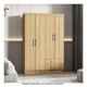 thumbnail image 3 of Ropero Mobi Geranio con 4 puertas y 2 gavetas color Beige, 3 of 4