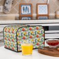 thumbnail image 5 of Rateoe Retro Bike Pattern Toaster Covers 4 Slice Wide Slot,Bread Machine Cover,Bread Dust Cover & Fingerprint Protection,Appliance Covers, 5 of 6