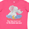 thumbnail image 4 of Inktastic My Opa Loves me to the Moon and Back Elephant Family Boys or Girls Toddler T-Shirt, 4 of 5