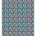 thumbnail image 3 of Vintage Rose Duvet Cover Set, Continuous Floral Bouquet Repeating Pattern, Decorative 3 Piece Bedding Set with 2 Pillow Shams, Calking Size, Turquoise Pink, by Ambesonne, 3 of 3
