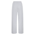 thumbnail image 6 of IWRICH Women's Wide Leg Sweatpants High Waisted Baggy Interior Drawstring Sweatpants Straight Leg Sweat Pants Light Gray L, 6 of 9
