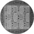 thumbnail image 1 of Ahgly Company Indoor Round Oriental Gray Industrial Area Rugs, 4' Round, 1 of 4