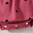 thumbnail image 5 of Nwiuh Baby Girl Ruffled Jumpsuit and Headband Set Red for Size 9-12 Months, 5 of 6