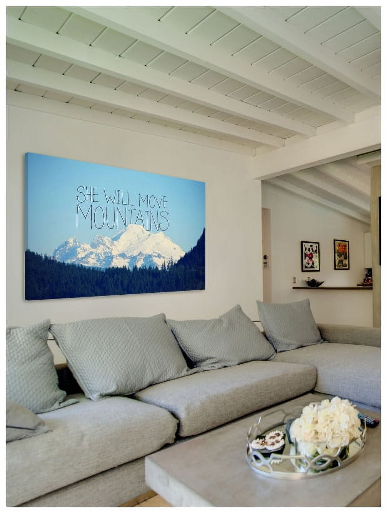 Marmont Hill "She Will Move Mountains" by Robert Dickinson Painting Print on Canvas