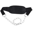 thumbnail image 3 of Cinturones de peso cinturón negro portátil para levantar el metal de nailon con cadena de 2 uds para gimnasio ANGGREK Otros, 3 of 8