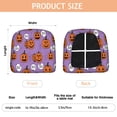 thumbnail image 3 of Purple Halloween Pumpkins with Boo Seat Covers for Dining Room Chairs Set Of 4,Stretch Printed Washable Chair Seat Cover with Elastic Ties and Button,Removable Waterproof Couch Cushion Covers, 3 of 6