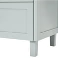 thumbnail image 7 of Ariel Monroe 42 Inch Single Rectangular Sink Bathroom Vanity With Carrara White Quartz Countertop 1.5 inch Edge In Grey, 7 of 7