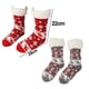 thumbnail image 2 of Calcetines tipo pantuflas, 2 pares de calcetines de piso antideslizantes de tubo largo, antideslizantes ultra suaves para invierno navideño, 2 of 5