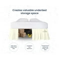 thumbnail image 3 of SGI Bedding 10 Inch Ruffled Bed Skirt | Microfiber Bed Skirt | Fade Resistant, Wrinkle Free, Anti-static, Decorative, Extra Storage Space, Clutter-Free |Olympic Queen, Ivory, 3 of 8