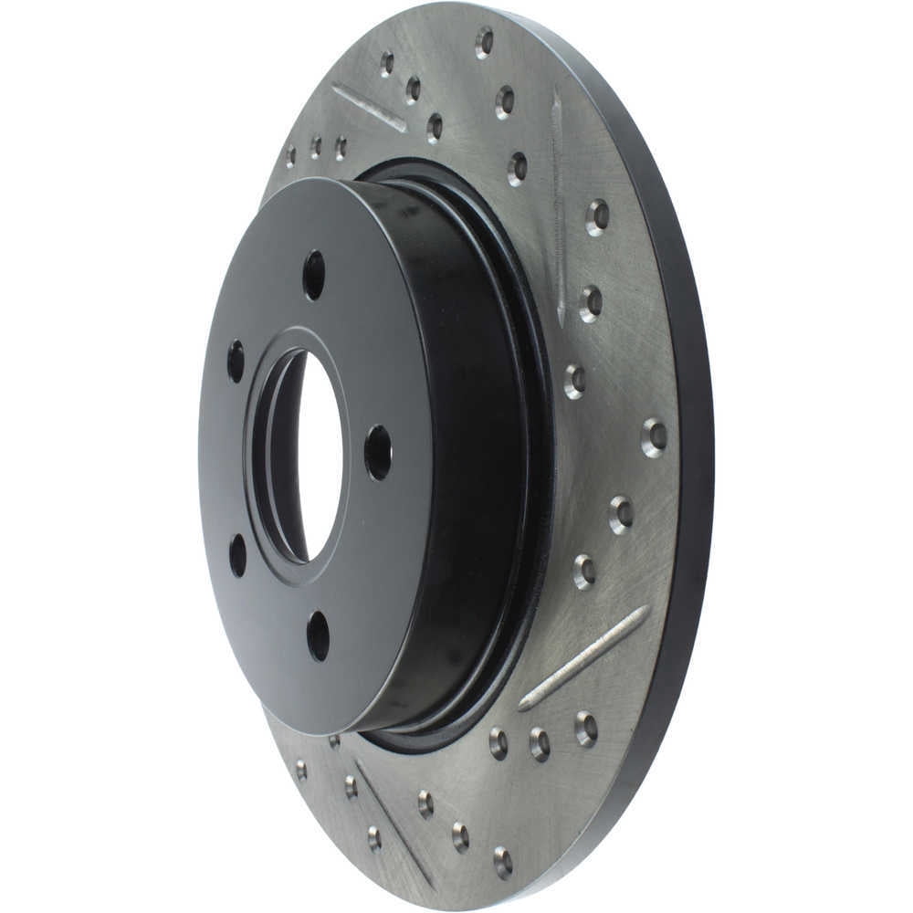 StopTech 12-15 Ford Focus w/ Rear Disc Brakes Rear Left Slotted & Drilled Rotor Fits select: 2016-2018 FORD FOCUS SE