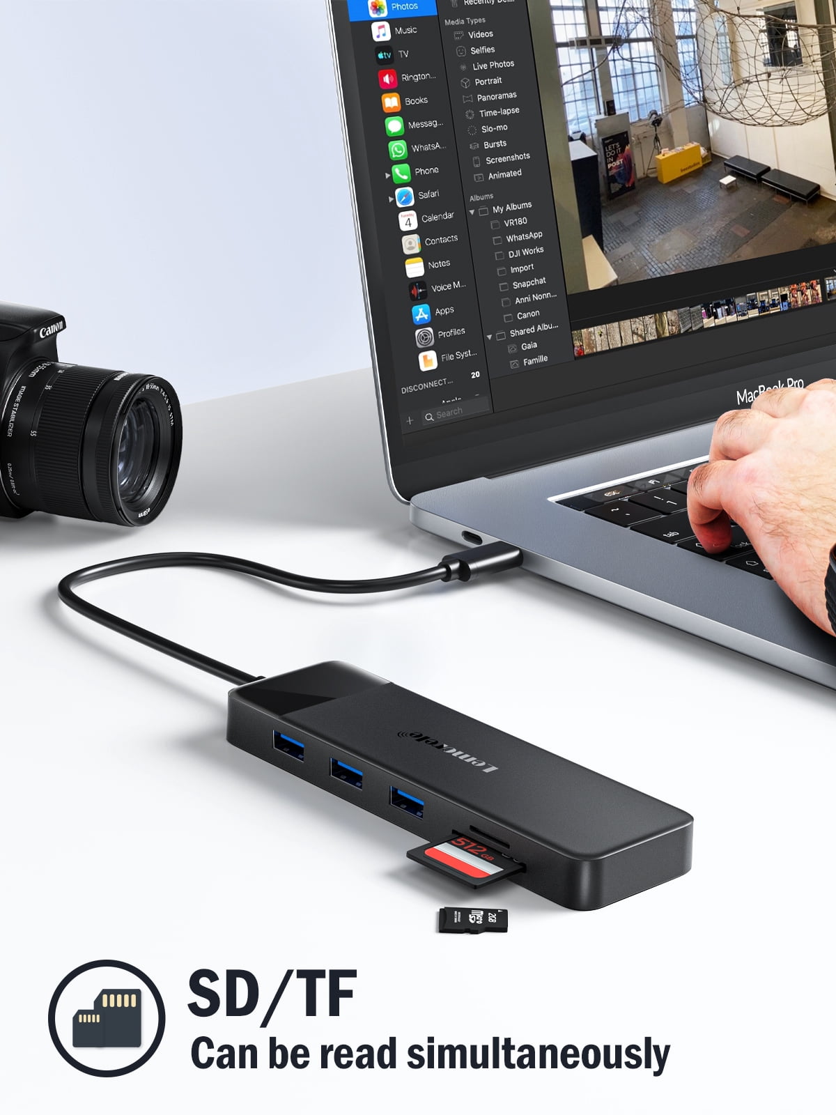 Lemorele 10 in 1 USB C Hub, Laptop Docking Station,2 4K HDMI+VGA Triple Display USB C Adapter with 3 USB A,TF/SD Card Reader,100W PD Charging for MacBook, HP, Dell