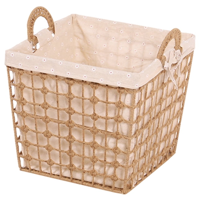 GOOHOCHY 1 cesta de tela tejida práctica para ropa sucia, cesta de lavandería duradera para el hogar.