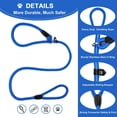 thumbnail image 3 of CNKOO  Dog Leash  Durable Anti Slip Dog Lead 4.4 FT Comfortable Strong Rope  Slip Leash for Medium & Small Dogs   Pulling Pet Training Leash Blue, 3 of 8