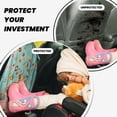 thumbnail image 4 of Easygdp Floating Colorful Cereal Car Kick Mat Seat Cover 2 Pcs Anti-Kick Pockets Storage Mat Back Seat Cover Car Seat Protector, 4 of 8