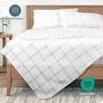 thumbnail image 5 of Bare Home Ultra-Soft Sheet Set - Premium 1800 Collection - Deep Pockets - 4-Pieces - California King, Modern Plaid - White/Gray, 5 of 8