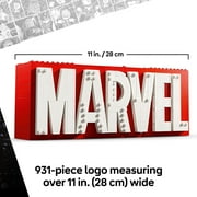 LEGO Marvel: MARVEL Logo & Minifigures Building Toy - Marvel Collectible Set for Kids, Boys and Girls, Ages 12+ Model Kit with 5 Minifigures - Gift Idea for Birthday - 76313