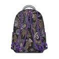 thumbnail image 3 of Mesh-Back Paisley Print Backpack – Breathable Paisley Gift for Hot Days, Water-Resistant School Bookbag, Airflow Design for Comfortable Campus Wear, 3 of 6
