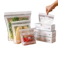 thumbnail image 1 of heritaly 70 Sacs Alimentaires Réutilisables en Matériau PE Sûrs pour Fruits Sains et Réfrigérateurs, 1 of 5