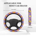 thumbnail image 5 of Gaeub Yellow Lemon And Orange Breathable Stretch Elastic Steering Wheel Cover, Cool in Summer and Warm in Winter, Universal 15 inch, 5 of 8