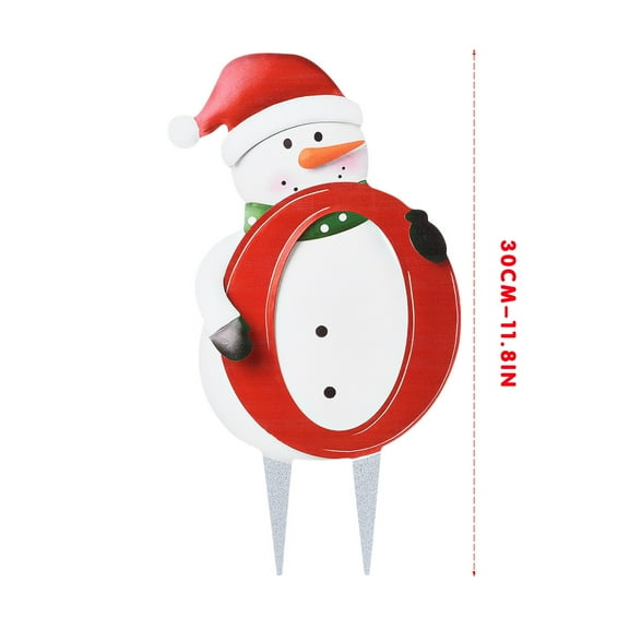 EUDIDV Home Decor Accents Metal Christmas Yard Sign Metal Snowman Decoration Garden Courtyard Ornaments Home Decor Clearance Accents