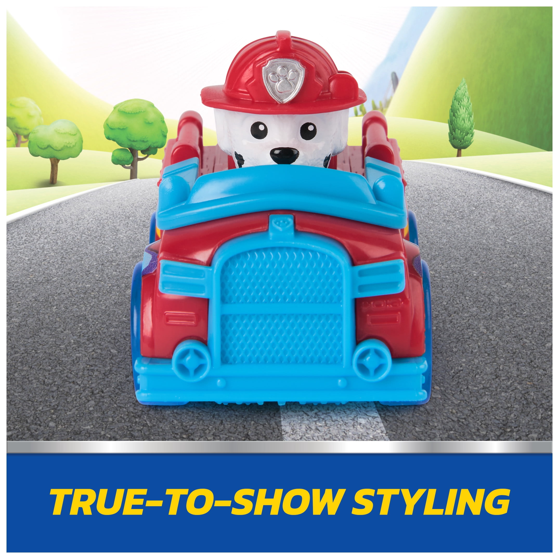 PAW Patrol Pup Squad Marshall Splash Racer Toy Vehicle, for Kids 3+